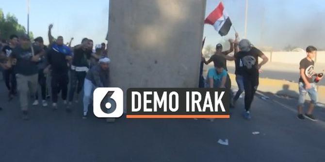VIDEO: Demonstrasi Besar Pecah di Irak, 60 Tewas