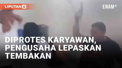 VIDEO: Aksi Koboi Pengusaha di Medan Lepaskan Tembakan Saat Diprotes Karyawan