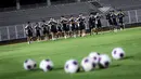 Pemain Timnas Indonesia menggelar sesi latihan Timnas Indonesia di Stadion Madya, Jakarta, Selasa (11/12/2024). (Bola.com/Bagaskara Lazuardi)