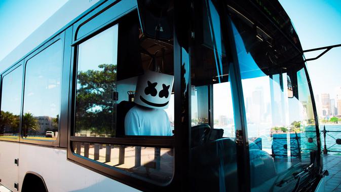 Marshmello, DJ sekaligus musikus EDM. (Twitter - @marshmellomusic)