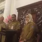 Kepala BKSP Anies Baswedan memberi keterangan pers