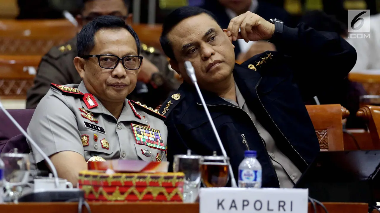 Kapolri Tito Karnavian RDPU dengan Komisi III DPR