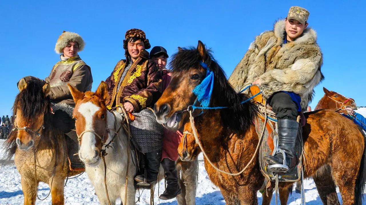 Penunggang kuda di Mongolia