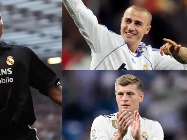 Real Madrid begitu dikenal sebagai klub yang diisi oleh pesepak bola papan atas. Kebiasaan membajak pemain yang tampil impresif saat piala dunia menjadi sesuatu yang sulit dihilangkan. (Kolase Foto AFP)