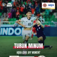Momen Selebrasi Striker Timnas Indonesia U-17 Nyungsep di Stadion Utama Sumatera Utara, Lagi Enak-Enak Lompat eh Jatuh ke Parit