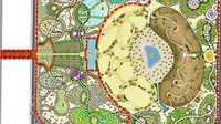 Denah Taman Quran yang sedang dibangun di Dubai. (Sumber istimewa)