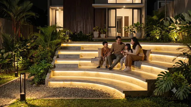 Desain Area Duduk Amfiteater