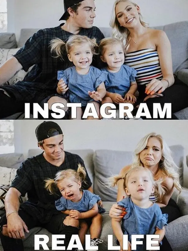 Instagram vs realita