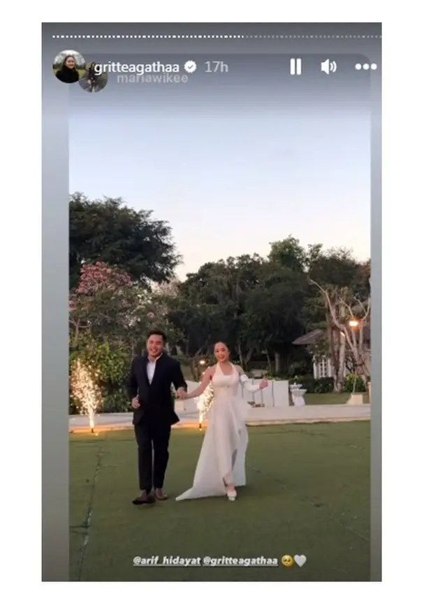 11 Tahun Berpacaran, Ini 10 Momen Pernikahan Gritte Agatha dan Arif Hidayat