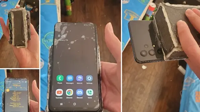 Samsung Galaxy A32 dimodifikasi hingga punya baterai 30.000 mAh (Reddit u/Downtown_Cranberry44)