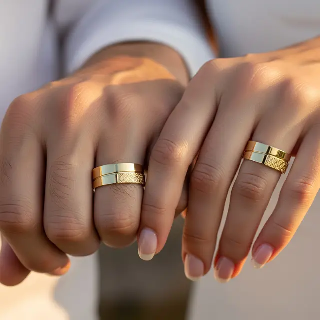 Model Cincin Emas 1 Gram untuk Couple