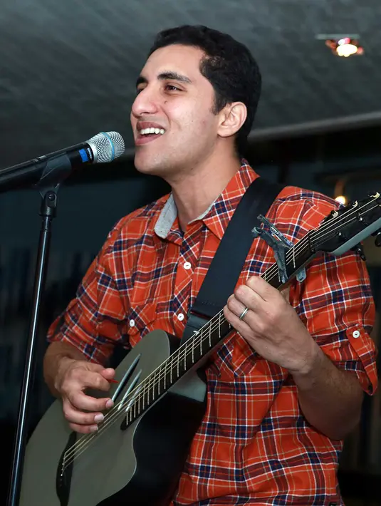 Raef Haggag sendiri telah mengisi beberapa acara di Indonesia seperti acara di Konferensi Asia Afrika, Bandung, April lalu, acara Muktamar Nahdhatul Ulama ke-33 di Jombang, Jawa Timur, 1 Agustus lalu dan masih banyak lagi. (Deki Prayoga/Bintang.com)