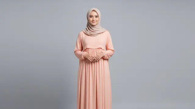 Gamis Babydoll Long Dress Longgar