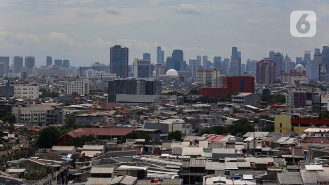 Ilustrasi Kota Jakarta padat penduduk