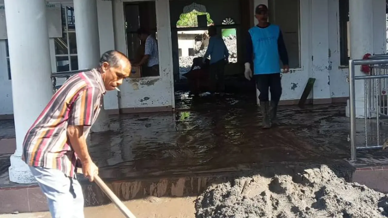 Banjir hantam desa di Bener Meriah Aceh. (Antara)