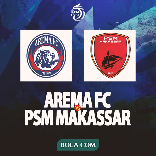Liga 1 - Arema Fc Vs PSM Makassar