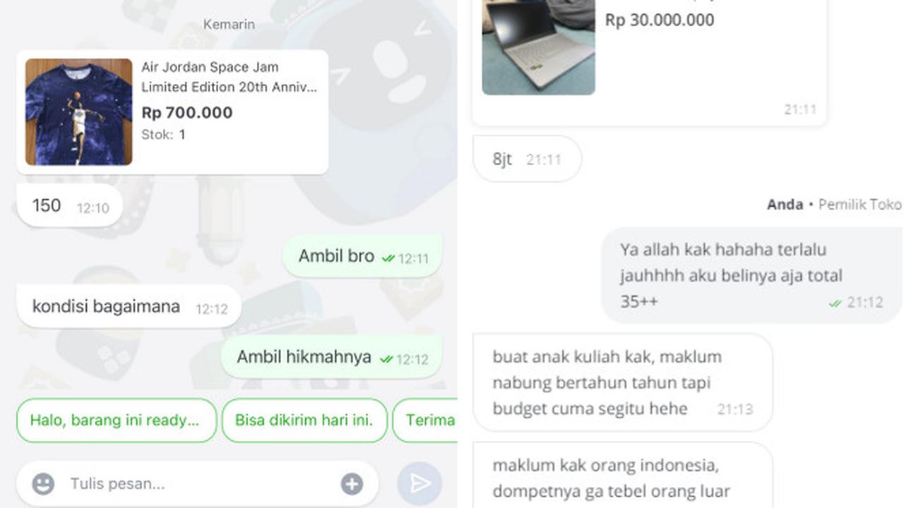 Chat Pembeli Nawar Harga Sadis ke Penjual, Bikin Ikut Kesal