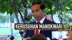 Presiden Joko Widodo menyampaikan pesan damai kepada seluruh masyarakat Papua pada Senin (19/8/2019) di Istana Merdeka, Jakarta.