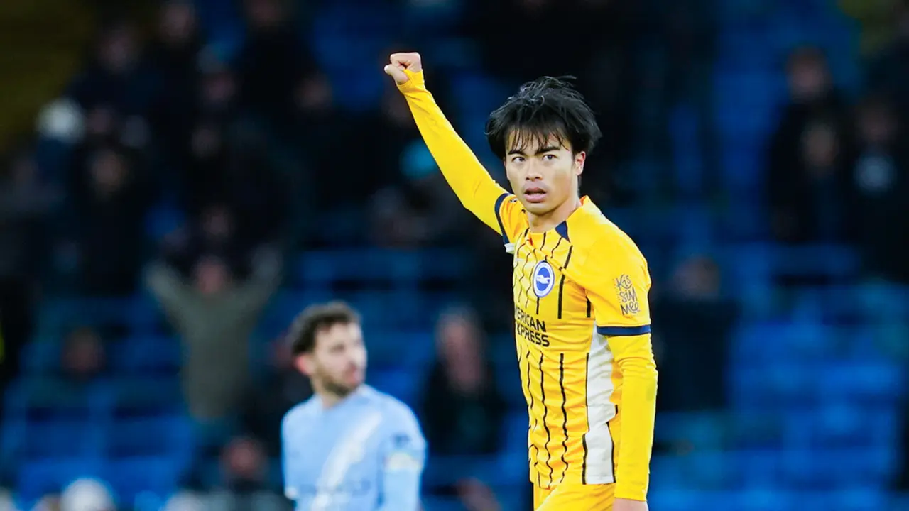 Foto: Kaoru Mitoma Mimpi Buruk Manchester City, Skuad Guardiola Kembali Gagal Raih Kemenangan di Liga Inggris