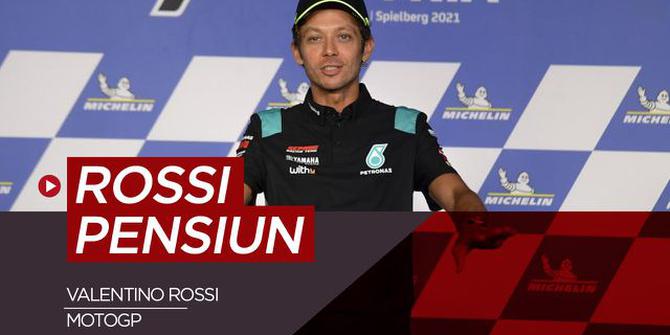 VIDEO: Valentino Rossi Umumkan Pensiun dari MotoGP pada Akhir Musim