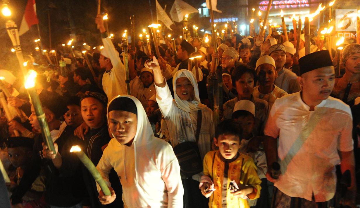 FOTO Pawai Sejuta Obor 1 Muharram Di Bogor News Liputan6com