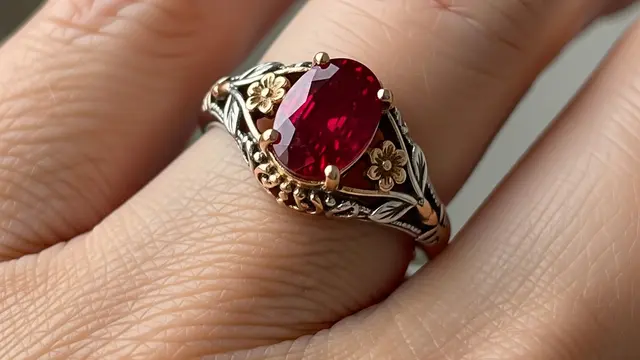 Model Cincin dengan Batu Rubi Prediksi Tren di 2026 (AI)