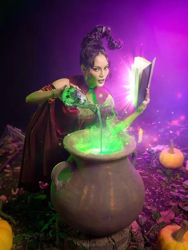 6 Potret Fuji, Rachel Vennya dan Erika Carlina Bertema Halloween, Kostum Totalitas