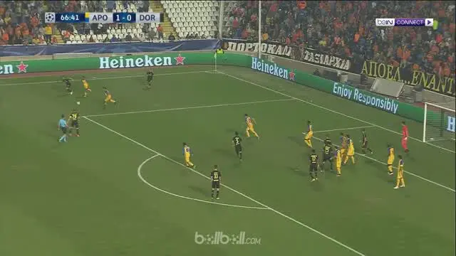 Berita video highlights Liga Champions 2017-2018, APOEL Nicosia vs Borussia Dortmund dengan skor 1-1. This video presented by BallBall.