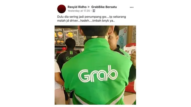 Status Kocak Driver Ojek Online Ini Bikin Ketawa Geli