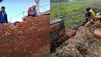 6 Aksi Kuli Bangunan Bikin Tembok Rumah Asal-Asalan Ini Bikin Mandor Meringis (1cak Twitter/duniakuli)