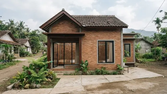 Model Rumah Desa 2 Kamar Tidur