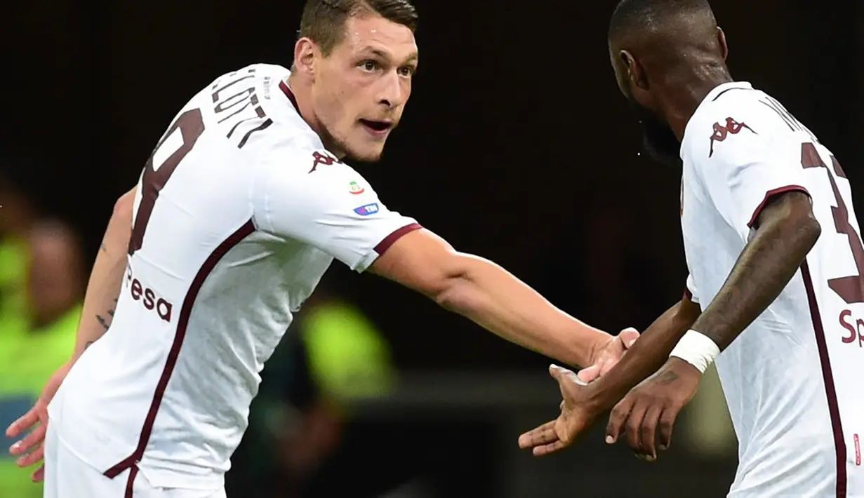 7. Andrea Belotti (Torino) - 15 gol dan 2 assist (AFP/Miguel Medina)