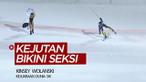 Berita video mengenai Kinsey Wolanski, wanita seksi yang pernah mengejutkan Liverpool di final Liga Champions kembali beraksi pada Kejuaraaa Dunia Ski 2020 di Austria.