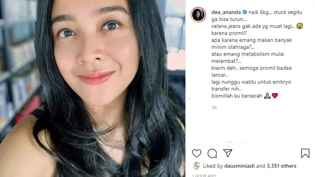 Dea Ananda (Foto: Instagram/@dea_ananda)