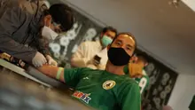Gelandang PSS Sleman Kim Jeffrey Kurniawan menjalani medical check up di Bandung. (Foto: MO PSS Sleman)