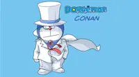 Anime Doraemon dan Detective Conan pun pernah menampilkan adegan yang melibatkan kecelakaan pesawat terbang.