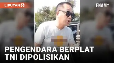 Ngaku Adik Seorang Jenderal TNI, Pengendara Berplat TNI Dilaporkan ke Polisi