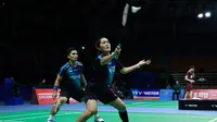Ganda campuran Indonesia Amri Syahnawi/Nita Violina Marwah lolos ke perempat final&nbsp;Korea Open 2025. Amri/Nita menyingkirkan unggulan enam asal Jepang Hiroki Midorikawa/Natsu Saito di Suwon Gymnasium, Kamis (25/9).&nbsp;(foto: PBSI)