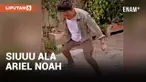 Viral! Ariel Noah Main Bola di Jalanan Bareng Bocah