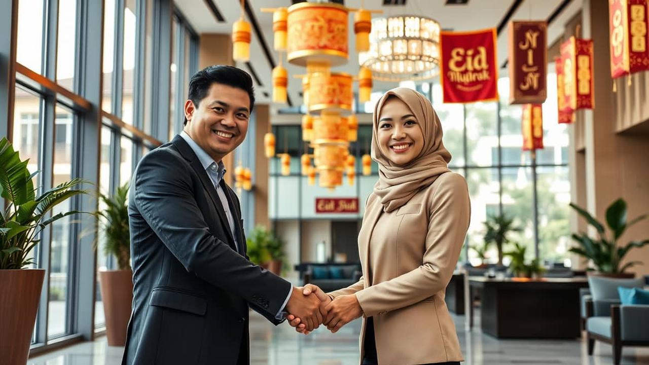 kartu ucapan lebaran perusahaan