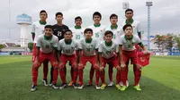 Timnas Indonesia U-16 dalam laga terakhir di babak penyisihan Piala AFF U-15 2017 melawan Singapura. (Dok.PSSI)