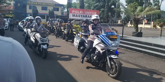 Cuma di Garut, Polisi yang Patroli Semuanya Wanita Cantik dan Tangguh