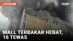 Kebakaran di sebuah mal di Zigong, provinsi Sichuan, Tiongkok, menewaskan 16 orang pada Rabu malam. Tim pemadam kebakaran dan penyelamat mengevakuasi 75 orang dari gedung komersial berlantai 14 tersebut.