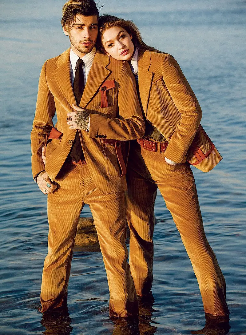 Tampilan super keren Gigi Hadid dan Zayn Malik. (Sumber foto: hollywoodlife.com)