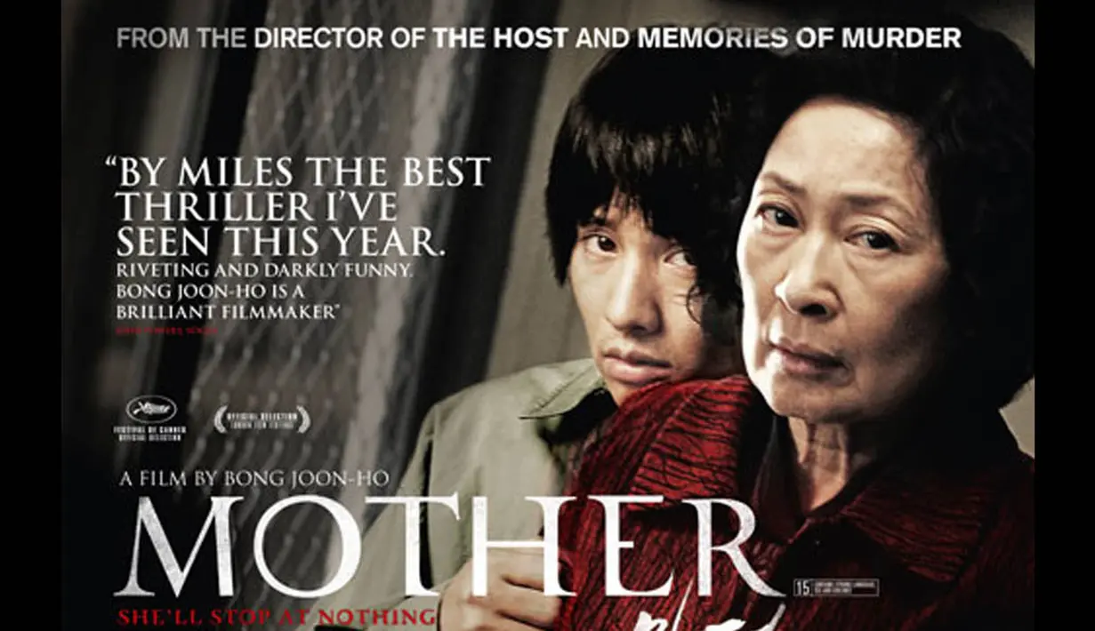 Film Mother aka Madeo adalah kisah seorang ibu biasa yang menjadi detektif amatir dadakan demi membuktikan ketidak bersalahan anak kesayangannya yang berpenyakit mental dalam kasus pembunuhan seorang anak sekolah. (Istimewa)