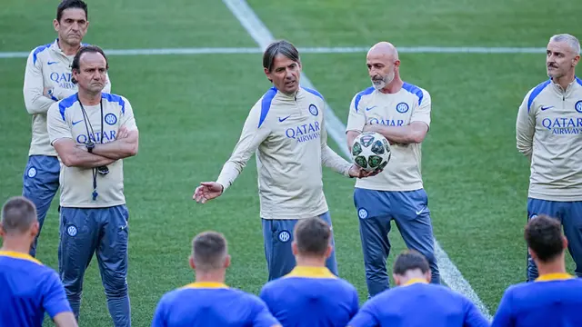 Foto: Inter Milan dan PSG Jajal Lapangan Allianz Arena Jelang Final Liga Champions