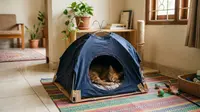 8 Ide Tempat Bermain Kucing dari Barang Bekas yang Bikin Anabul Betah, Hemat dan Kreatif