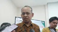 Direktur Jenderal Perumahan Kementerian PUPR Iwan Suprijanto dalam diskusi memperingati Hari Perumahan Nasional ke-XV Tahun 2023, Jumat (25/8/2023). (Arief/Liputan6.com)