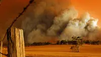 Ilustrasi kebakaran semak di Victoria Australia. Foto diambil pada tahun 2009 (ABC.net.au)