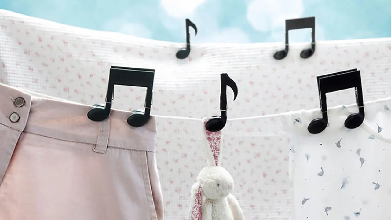 [Bintang] Musiclips, Jepitan Unik Bikin Mood Cuci dan Jemur Pakaian Naik